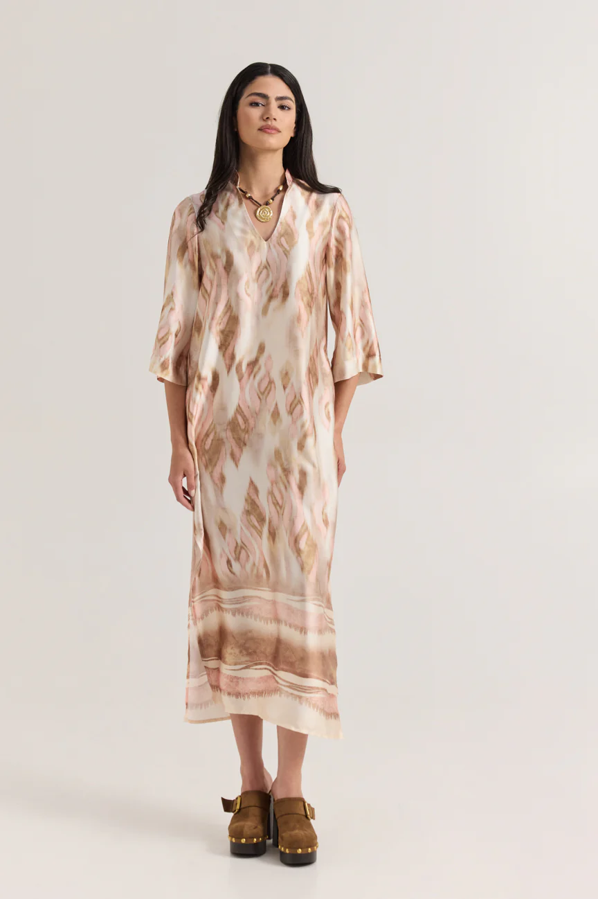 Kaftan dress silk