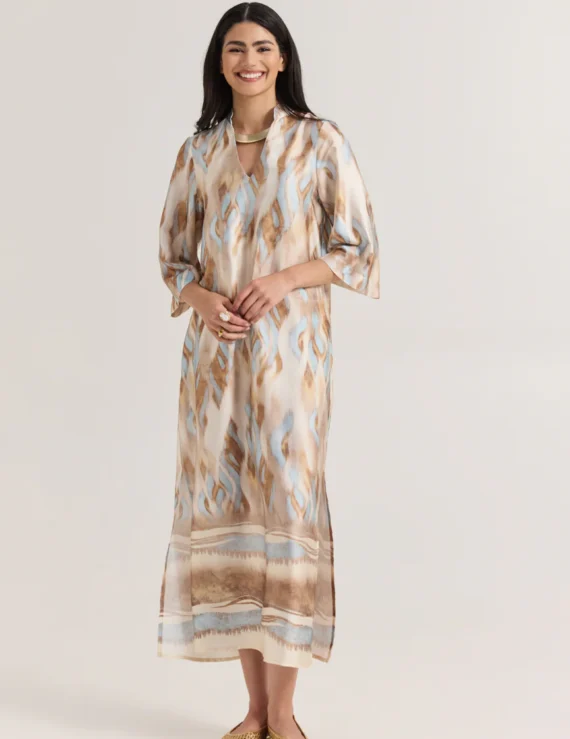 Kaftan dress silk