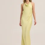 Silk dress with scarf