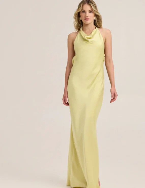 Silk dress with scarf