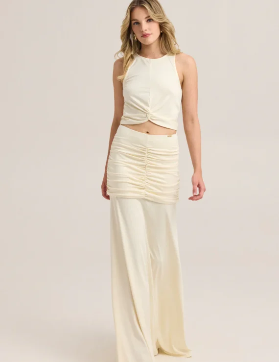 Skirt set with crop