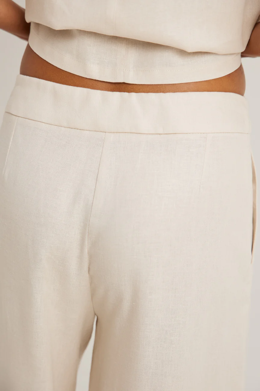 Linen wide pants