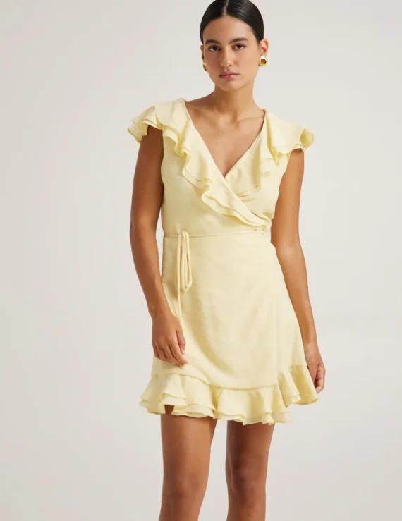 Short ruffle dress