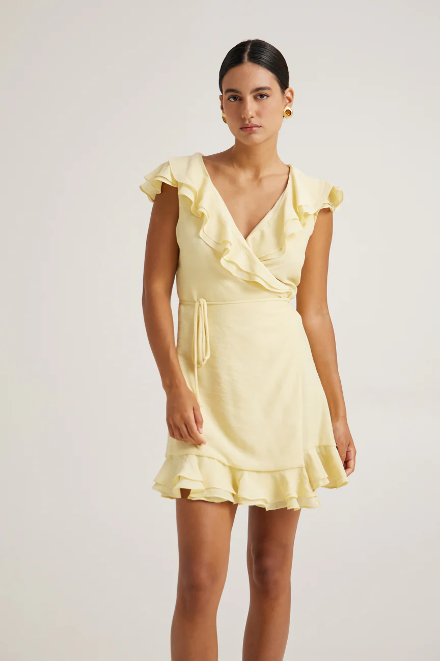 Short ruffle dress