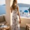 Jumpsuit palm prints