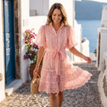 Lace details dress