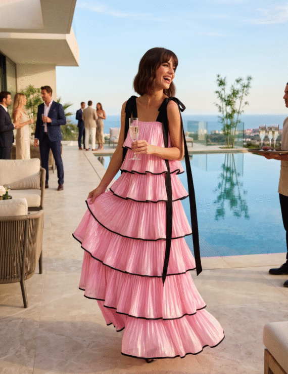 Event ruffles dress