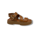 Leather camel sandals