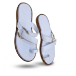 Leather white sandals