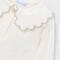 Basic girls' polo shirt with a Peter Pan collar