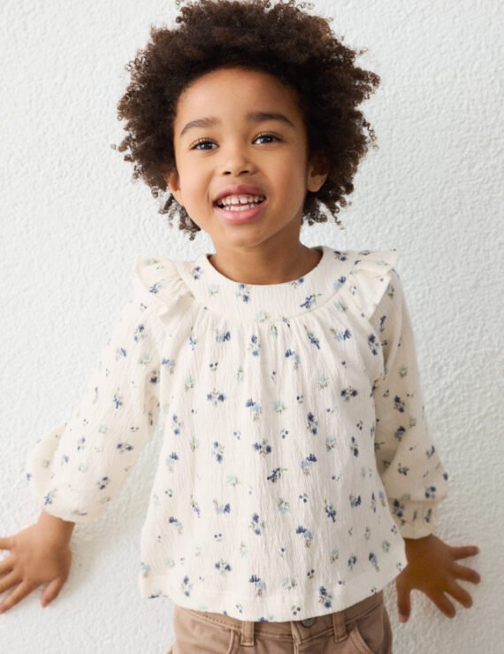 Girl print blouse