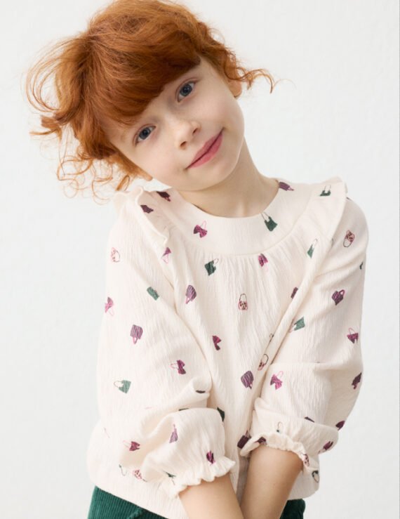 Girl print blouse