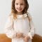 Girl ruffled neck blouse