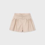 Girl's faux leather Bermuda