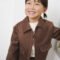 Girl suede effect jacket