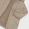 Girls' hooded rain jacket with fur trim