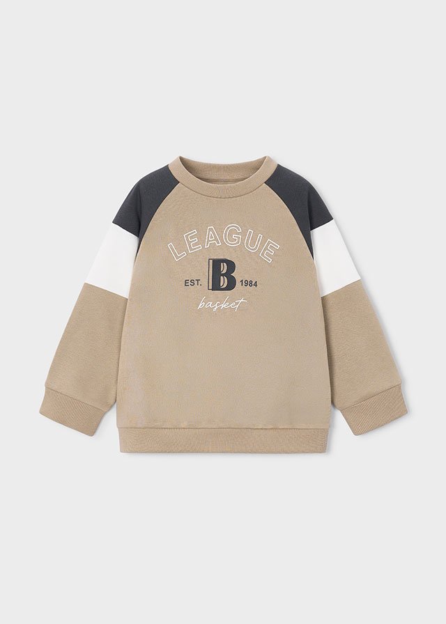 Boy Mixed Fabric Sweatshirt