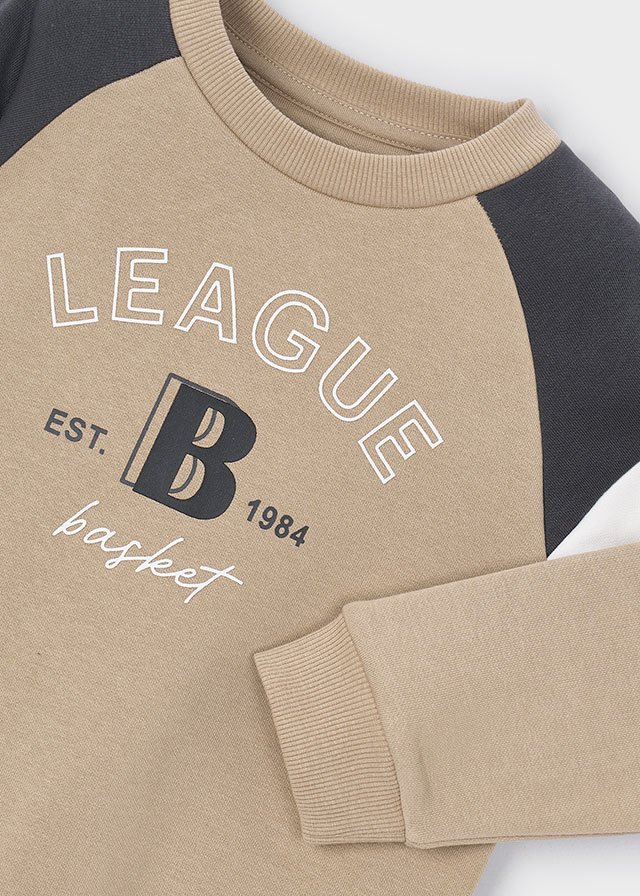 Boy Mixed Fabric Sweatshirt