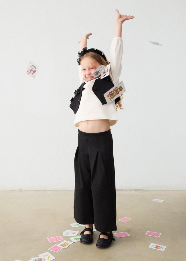 Girl Floral Vest and Pants Set