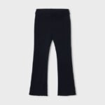 Flared ribbed leggings for girls