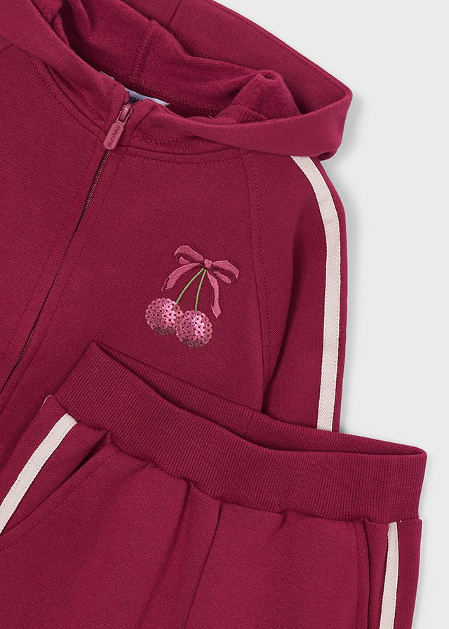 Girls' tie-front tracksuit