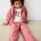3-piece tracksuit with T-shirt for girls