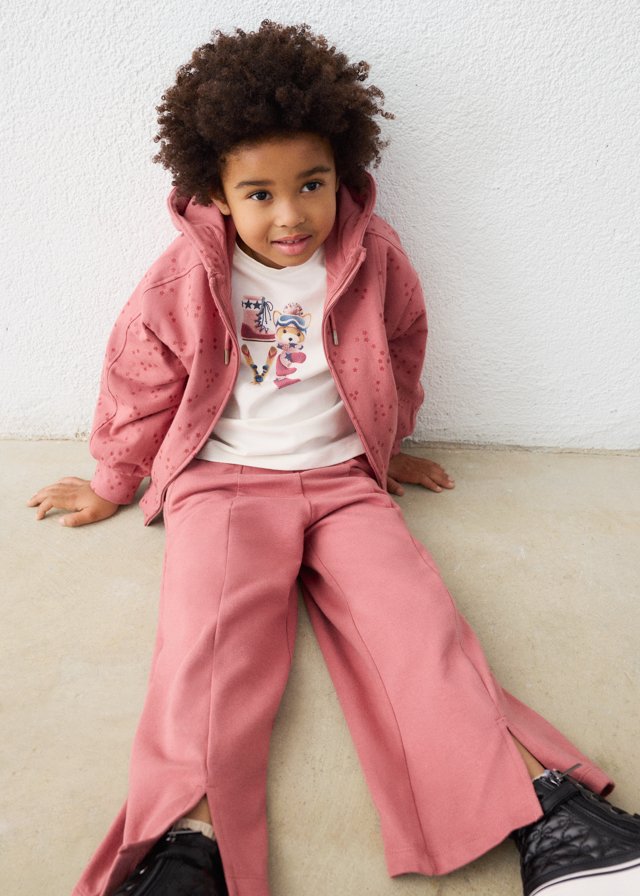 3-piece tracksuit with T-shirt for girls
