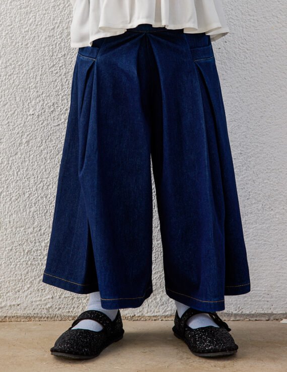 Girls' midi skirt-trousers