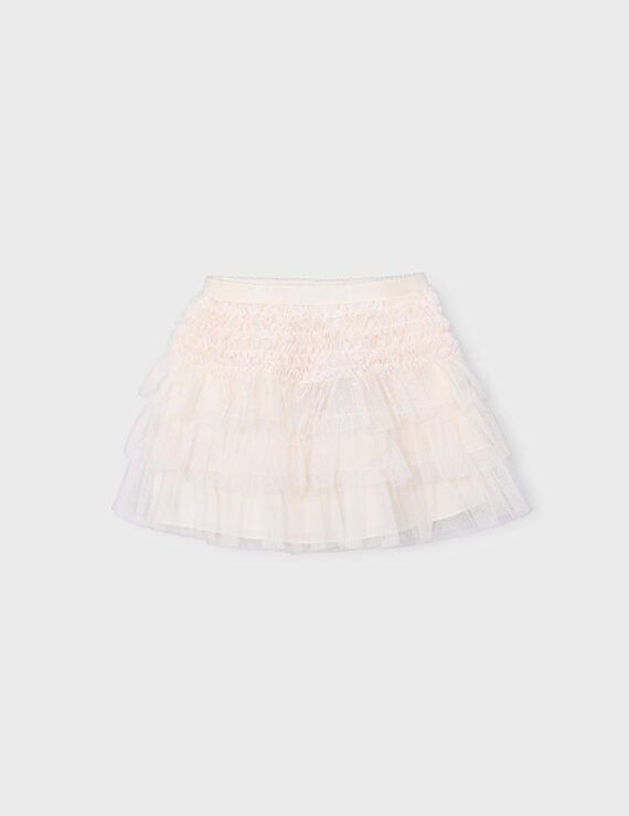 Girls' tulle ruffle skirt