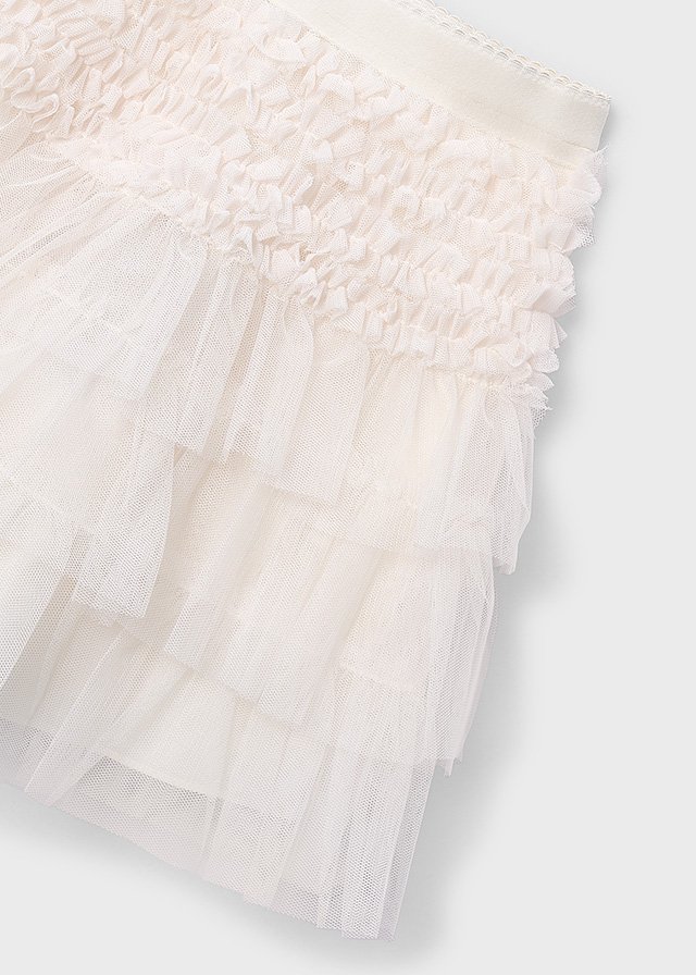 Girls' tulle ruffle skirt