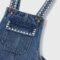 Girl embroidered dungarees