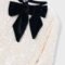 Girl Velvet Sequin Dress With Bow