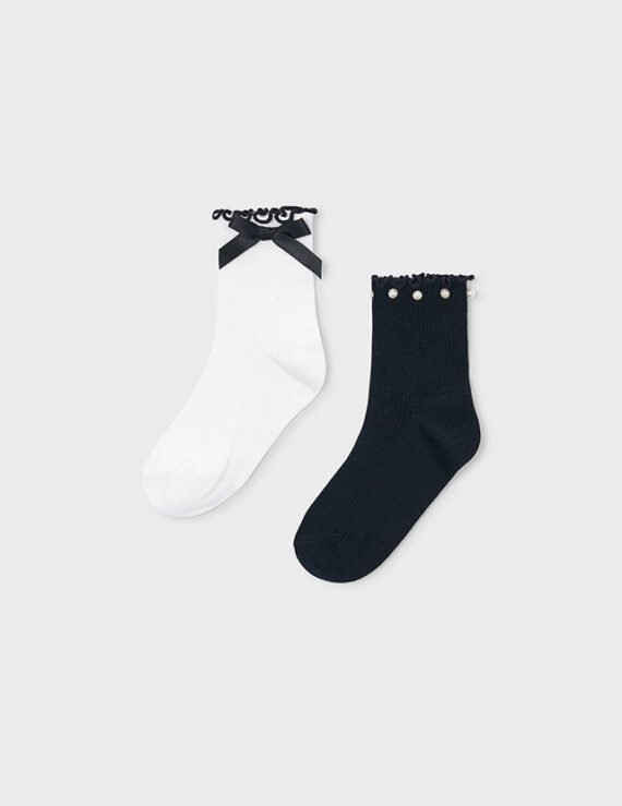 Girl 2-Pack Bow Socks