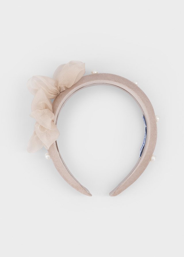 Velvet flower headband for girls