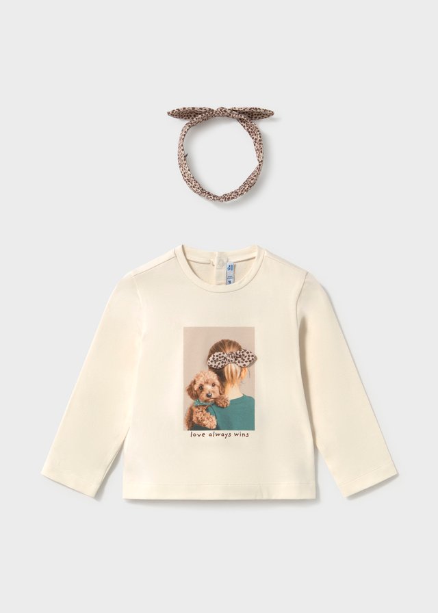 Baby T-shirt with headband