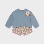 Baby floral shorts set