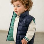Reversible printed baby vest