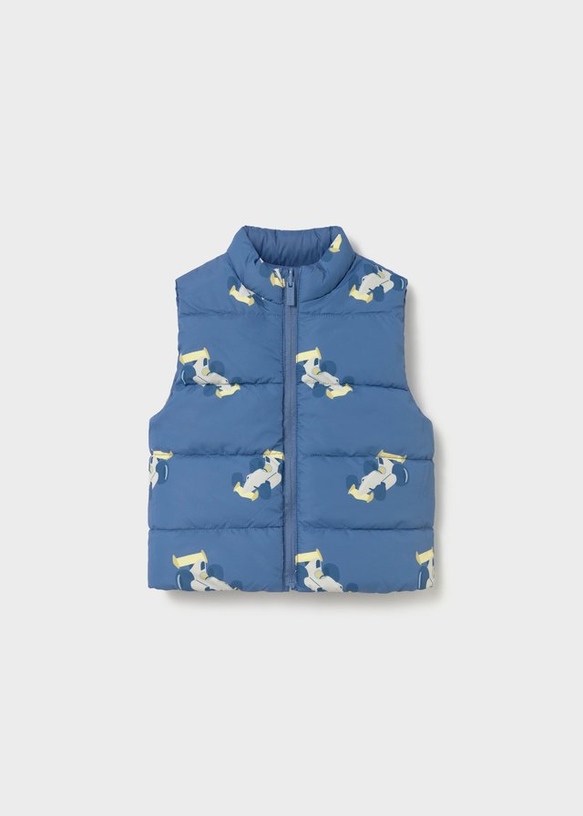 Reversible printed baby vest