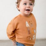 Baby animal print sweatshirt