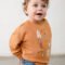 Baby animal print sweatshirt