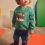 Baby animal print sweatshirt