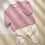 Newborn Girl Pants and Sweatshirt Set