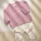 Newborn Girl Pants and Sweatshirt Set