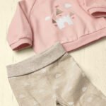 Newborn Girl Pants and Sweatshirt Set