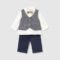 Newborn 3-piece shirt set