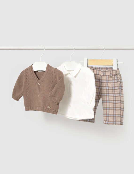 Newborn 3-piece cardigan set