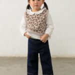 Baby trousers and blouse set with vest