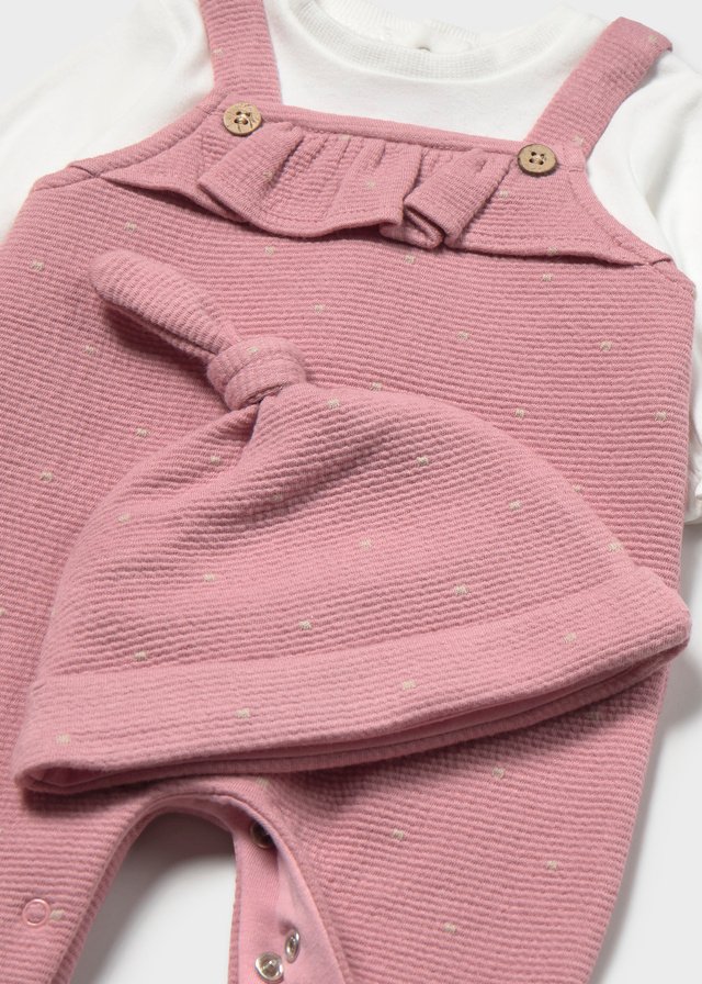 Newborn Girl One-Piece with Hat