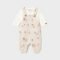 Newborn boy print dungarees and t-shirt set