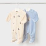 Newborn Boy Pack of 2 Sleepsuits